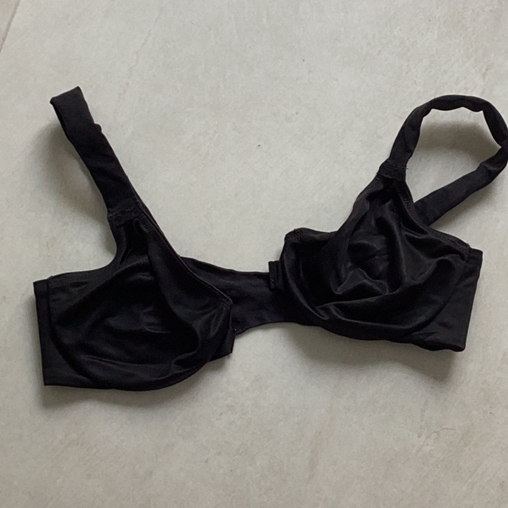 Spanx Bra-lleluhah! Bra Womens 36C Black Lightly Lined Underwire Front Clasp